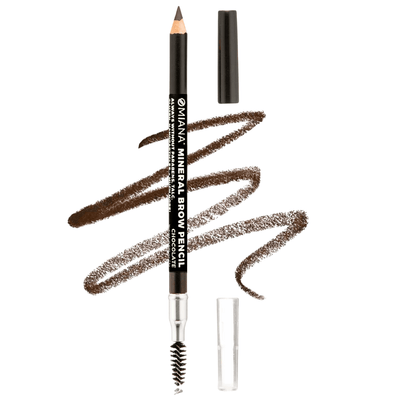 Omiana Natural Cosmetics Brows Chocolate Mineral Brow Pencils - Without Boron Nitride, Paraben-Free, & More!