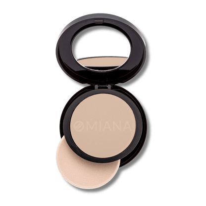 Omiana Natural Cosmetics Foundation Ivory Mattifying Pressed Mineral Foundation - Boron nitride-free, talc-free, & More!