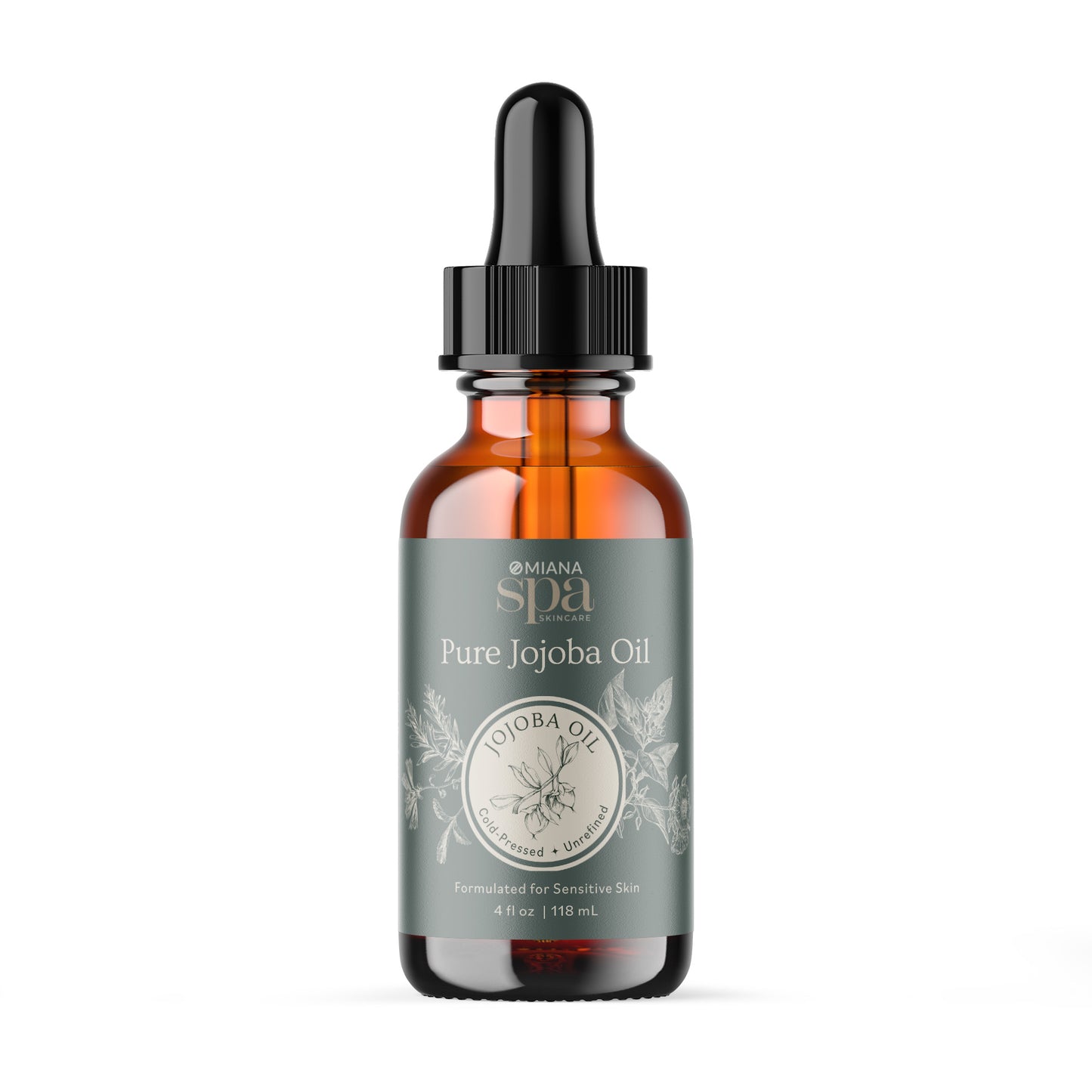 Omiana Natural Cosmetics Oil Pure Jojoba Oil – Lightweight, Cold-Pressed Moisturizing Oil for Sensitive Skin